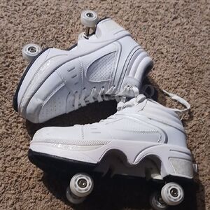 White Roller Shoes